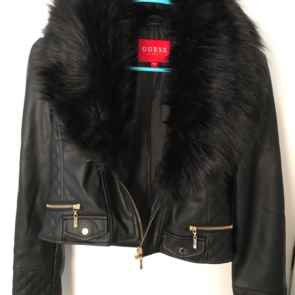Guess Faux Leather Jacket